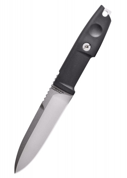Das Extrema Ratio SCOUT 2 ist ein feststehendes Messer mit einer robusten, stone-washed Klinge und einem schwarzen Griff. Perfekt für Outdoor-Aktivitäten und Survival-Situationen. Ergonomisches Design für optimalen Halt und Kontrolle.