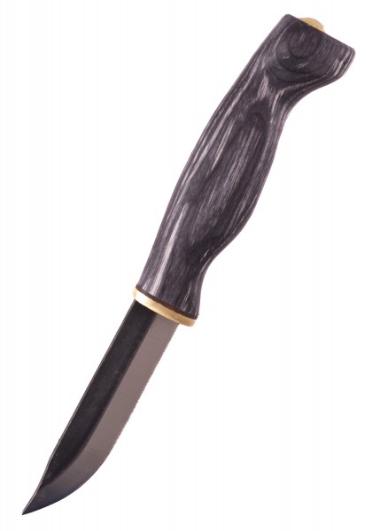 Jagdmesser mit einem eleganten schwarzen Griff und einer scharfen Klinge. Der ergonomische Griff bietet einen sicheren Halt, ideal für Outdoor-Abenteuer. Perfekt für Jäger und Sammler handgefertigter Messer.