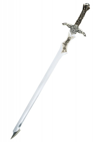 Das Schwert des Zauberers Merlin von Marto ist eine prächtige, detailliert gearbeitete Waffe mit aufwendig verziertem Griff und elegant geschwungener Klinge. Perfekte Nachbildung für Sammler und Liebhaber von Fantasy-Objekten.