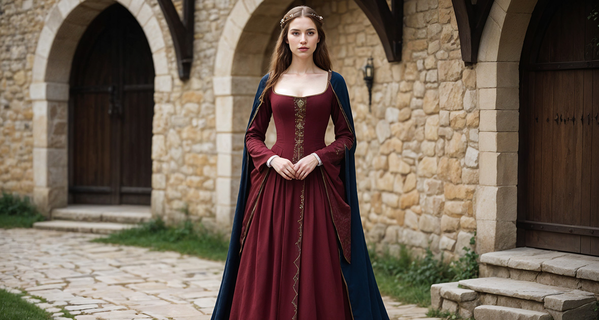Mittelalterlicherkleider und historische Frauenkleidung im Wandel der Jahreszeiten