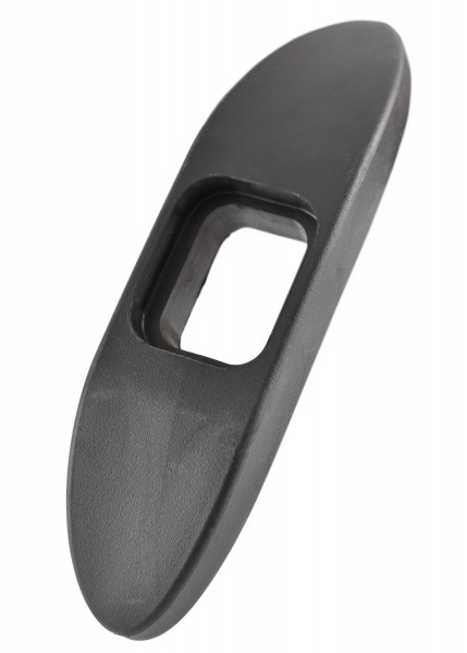 Ersatz-Parierstange für Trainingsdolch, Modell 92BKD, aus schwarzem Kunststoff. Die Parierstange hat eine ovale Form mit einer rechteckigen Öffnung in der Mitte, passend für die Klinge des Dolches.