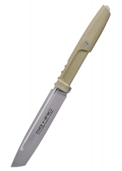 Das Extrema Ratio MAMBA HCS ist ein feststehendes Messer mit einer robusten Klinge aus 58 HRC gehärtetem Stahl und einem ergonomischen Griff. Perfekt für Outdoor-Abenteuer und taktische Einsatzbereiche.