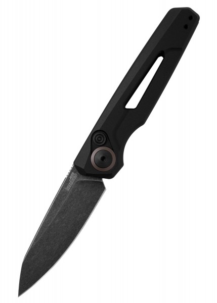 Das Kershaw LAUNCH 11 Taschenmesser besticht durch sein elegantes, schwarzes Design mit einer robusten Stahlklinge. Der ergonomische Griff und das schlanke Profil machen es zu einem perfekten Begleiter für den täglichen Gebrauch.