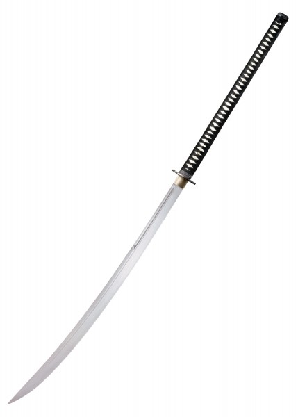 Das Warrior Nodachi ist ein traditionelles japanisches Schwert mit einer langen, geschwungenen Klinge und einem detaillierten, schwarzen Griff. Perfekt für Sammler und Kampfkünstler, die historische und funktionelle Waffen schätzen.
