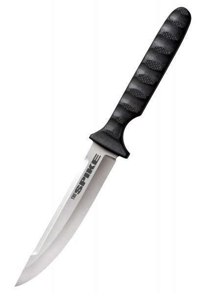 Das Tokyo Spike Halsmesser ist ein kompaktes Messer mit einer scharfen, gebogenen Klinge und einem schwarzen, rutschfesten Griff. Es zeichnet sich durch sein robustes Design und seine Vielseitigkeit aus und ist ideal für vielseitige Anwendungen, wie 