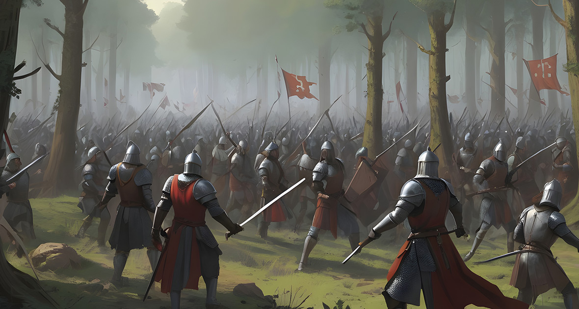 Die Bedeutung und Verwendung von Bannern auf mittelalterlichen Schlachtfeldern