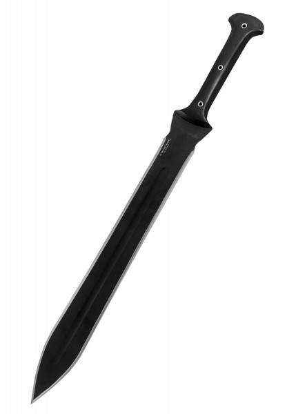 Das Tactical Gladius Schwert von Condor ist ein modernes, taktisches Schwert mit einer schlanken, schwarzen Klinge und ergonomischem Griff. Ideal für Outdoor-Aktivitäten und Einsatzsituationen.