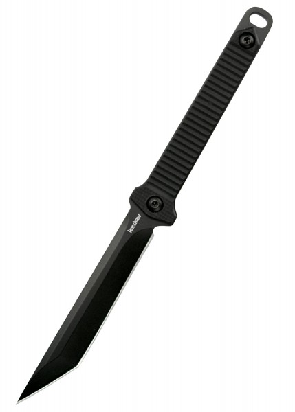 Das Kershaw DUNE Halsmesser ist ein schlankes, schwarzes Messer mit einer ergonomischen Griffstruktur und moderner Klinge. Perfekt für den taktischen Einsatz oder als Alltagsbegleiter. Ein kleines Loch am Griffende ermöglicht zusätzliche Befestigungs