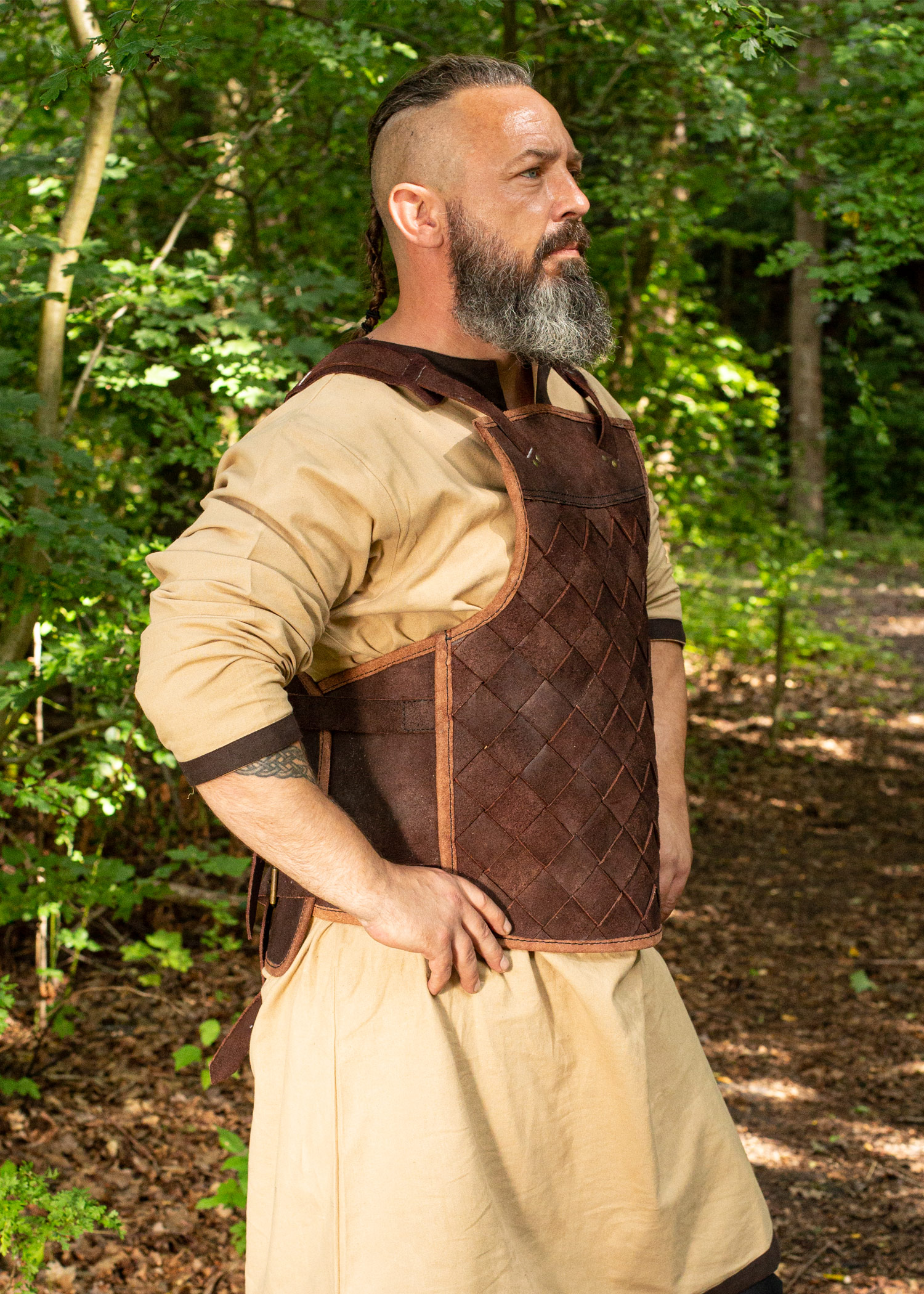 RFB Viking Leather Armour, brown, LARP, Epic Armoury | Battle-Merchant ⚔